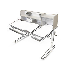 Полка для стола Mealux Sherwood XL (bookshelf BD 860 W) - коробок 1 шт