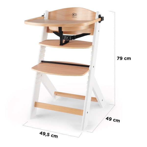 Стульчик для питания Kinderkraft Enock White Wood (KKKENOCWHT0000)