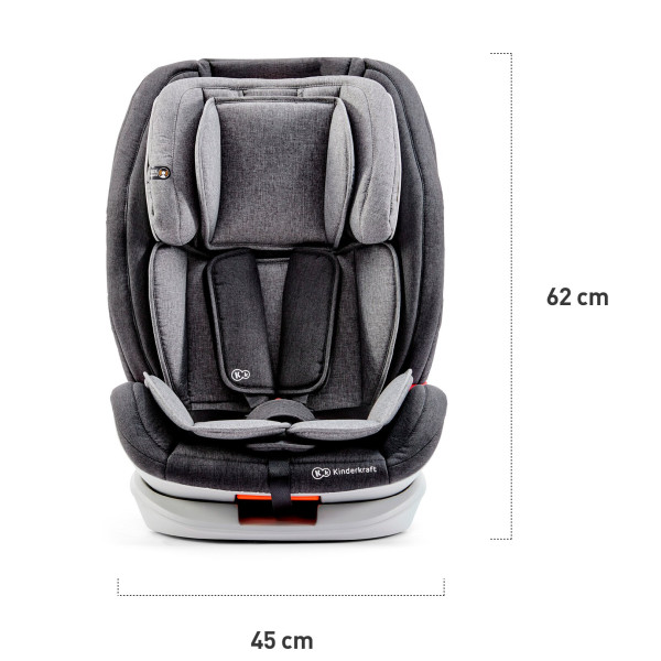 Автокресло Kinderkraft Oneto3 Black/Gray (KKFONE3BLGR000)
