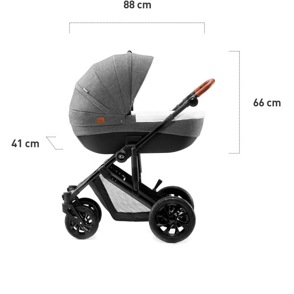 Универсальная коляска 2 в 1 Kinderkraft Prime Black (KKWPRIMBLK0200)
