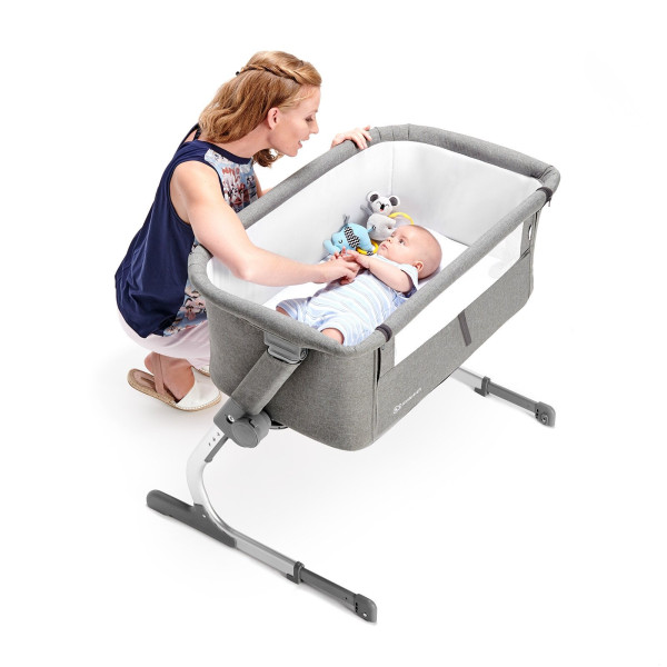 Приставная кроватка-люлька Kinderkraft Uno Grey (KKLUNOGRY00000)