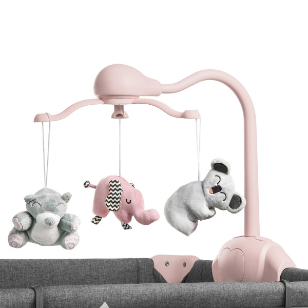 Кровать-манеж с пеленатором Kinderkraft Joy Pink (KKLJOYPNK000AC)