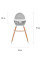 Стульчик для кормления 2 в 1 Kinderkraft Fini Gray (KKKFINIGRY0000)
