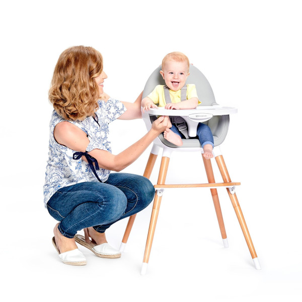 Стульчик для кормления 2 в 1 Kinderkraft Fini Gray (KKKFINIGRY0000)