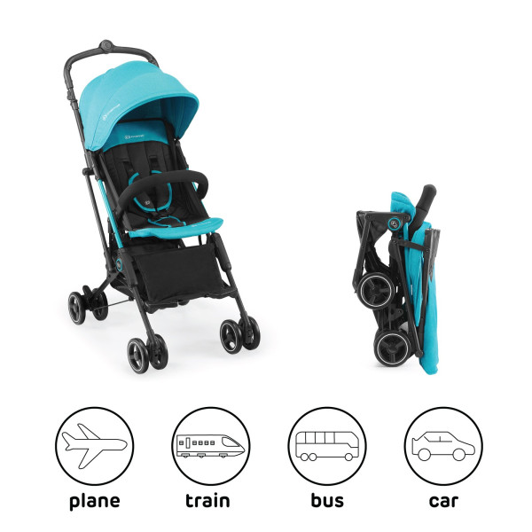 Прогулочная коляска Kinderkraft Mini Dot Turquoise (KKWMINITRQ0000)