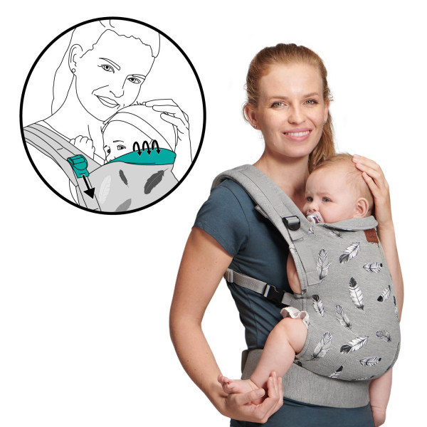 Переноска Kinderkraft Milo Grey (KKNMILOGRY0000)