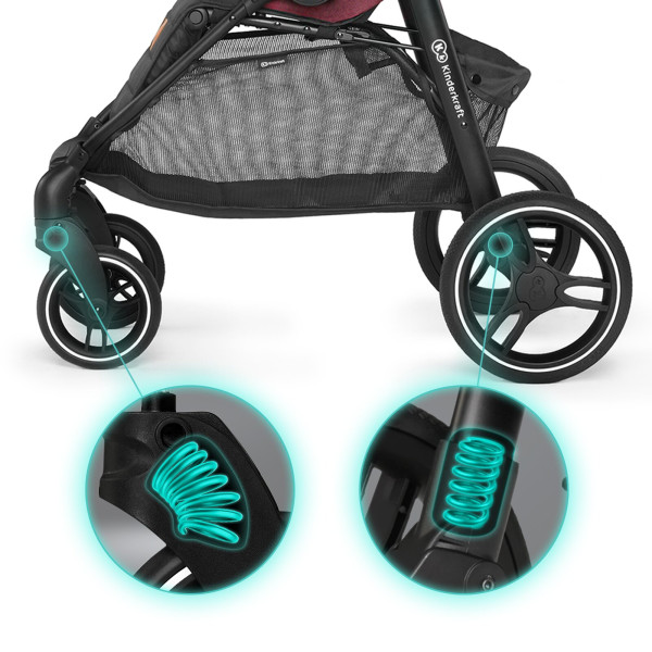 Прогулочная коляска Kinderkraft Grande 2020 Black (KKWGRANBLK000N)