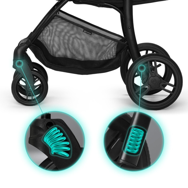 Прогулочная коляска Kinderkraft Cruiser Black (KKWCRUIBLK0000)