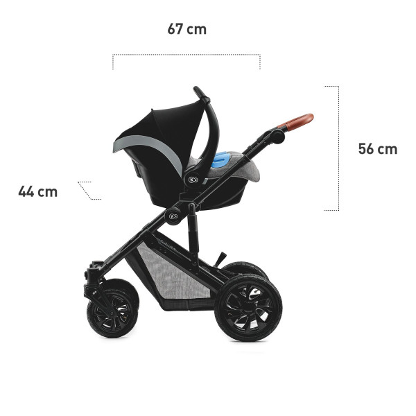 Универсальная коляска 3 в 1 Kinderkraft Prime Gray (KKWPRIMGRY0300)