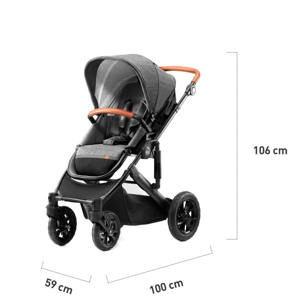 Универсальная коляска 3 в 1 Kinderkraft Prime Gray (KKWPRIMGRY0300)