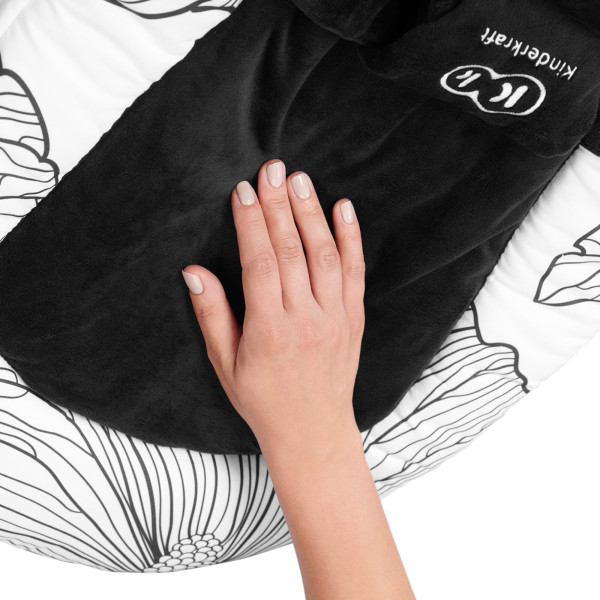 Шезлонг-качалка Kinderkraft Finio Black/White (KKBFINOBLK0000)
