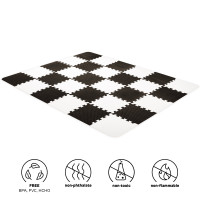 Килимок-пазл Kinderkraft Luno Black, 30 элементов (KKMLUNOBLK0000)