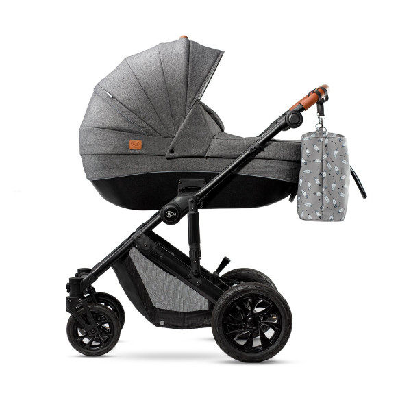 Универсальная коляска 2 в 1 Kinderkraft Prime Gray + MommyBag (KKWPRIMGRMB200)