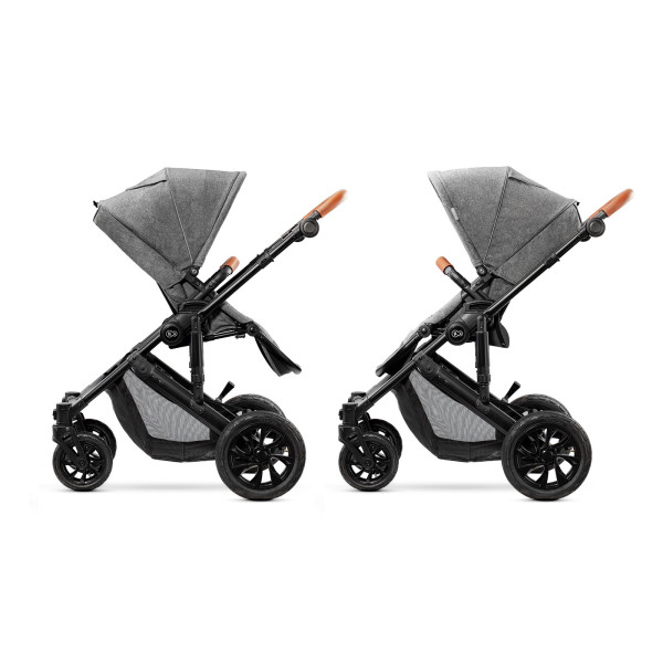 Универсальная коляска 2 в 1 Kinderkraft Prime Gray + MommyBag (KKWPRIMGRMB200)
