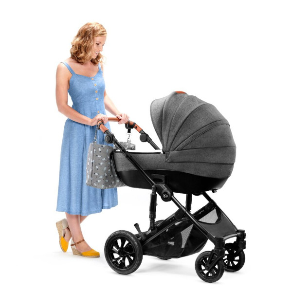 Универсальная коляска 2 в 1 Kinderkraft Prime Gray + MommyBag (KKWPRIMGRMB200)