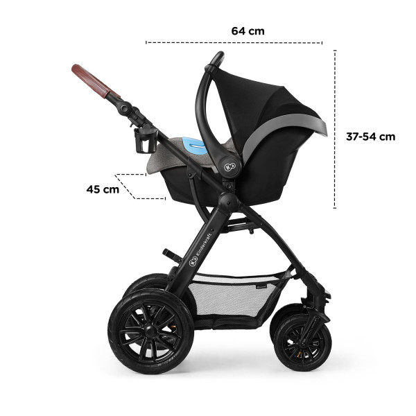 Универсальная коляска 3 в 1 Kinderkraft Xmoov Black (KKWXMOVBLK3000)