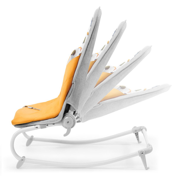 Шезлонг-качалка Kinderkraft Felio 2020 Forest Yellow (KKBFELOYEL000N)
