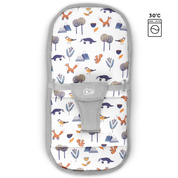 Шезлонг-качалка 5 в 1 Kinderkraft Unimo 2020 Stone Grey (KKBUNIOGRY000N)