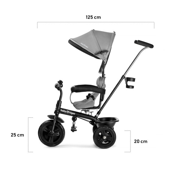 Трехколесный велосипед Babytiger Fly Gray (BTRFLYGRY00000)