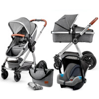 Универсальная коляска 3 в 1 Kinderkraft Veo Gray.