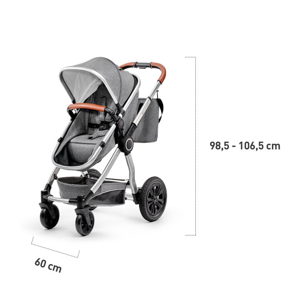 Универсальная коляска 3 в 1 Kinderkraft Veo Gray (KKWVEOGRY30000)