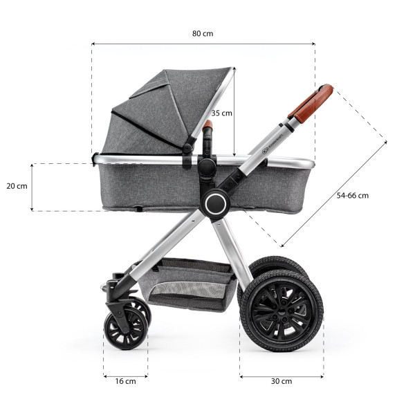 Универсальная коляска 3 в 1 Kinderkraft Veo Gray (KKWVEOGRY30000)