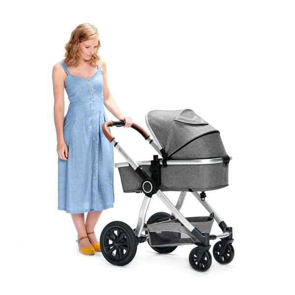 Универсальная коляска 3 в 1 Kinderkraft Veo Gray (KKWVEOGRY30000)