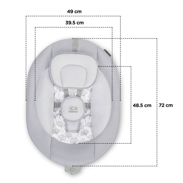 Стул-качалка Kinderkraft Luli Gray (KKBLULIGRY0000)