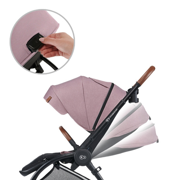 Универсальная коляска 2 в 1 Kinderkraft Evolution Cocoon Marvelous Pink (KKWEVCOPNK2000)