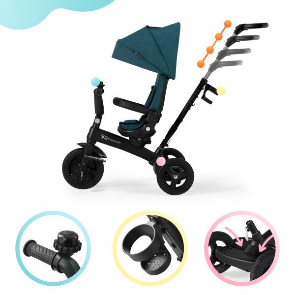 Трехколесный велосипед Kinderkraft Twipper Green (KRTWIP00GRE0000)