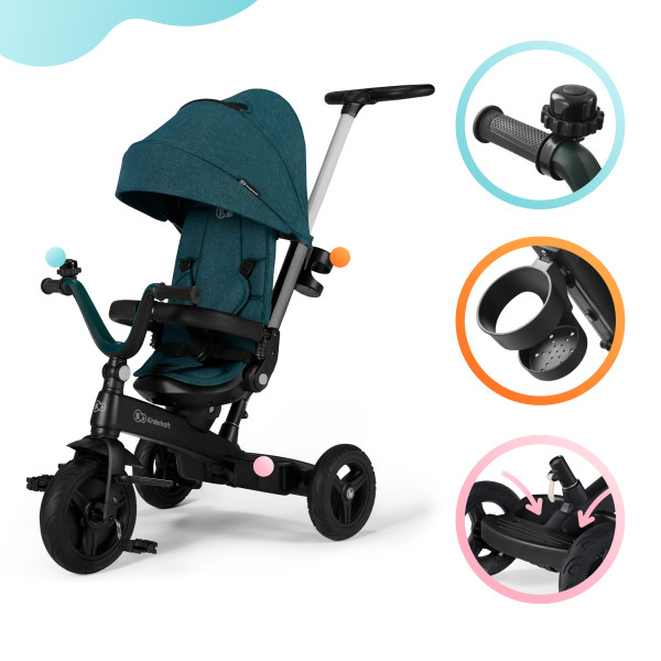 Трехколесный велосипед Kinderkraft Twipper Green (KRTWIP00GRE0000)