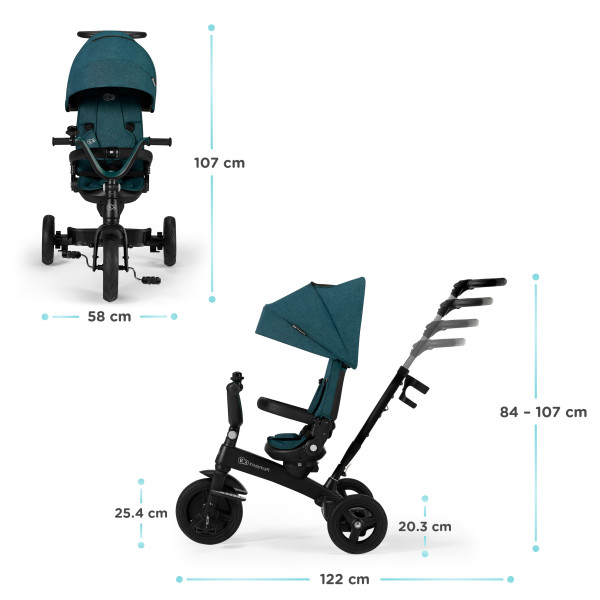 Трехколесный велосипед Kinderkraft Twipper Green (KRTWIP00GRE0000)