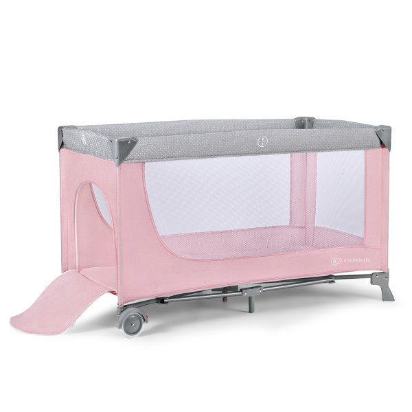 Кровать-манеж с пеленатором Kinderkraft Leody Pink (KCLEOD00PNK00AC)