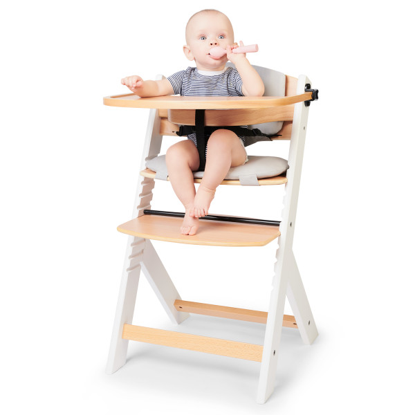Стульчик для кормления с подушкой Kinderkraft Enock White Wood (KHENOC0PWHT0000)