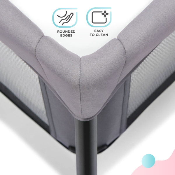 Кровать-манеж 2 в 1 Kinderkraft Movi Grey (KCMOVI00GRY0000)