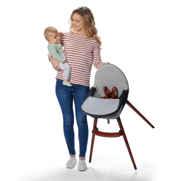 Стульчик для кормления 2 в 1 Kinderkraft Finix Grey.