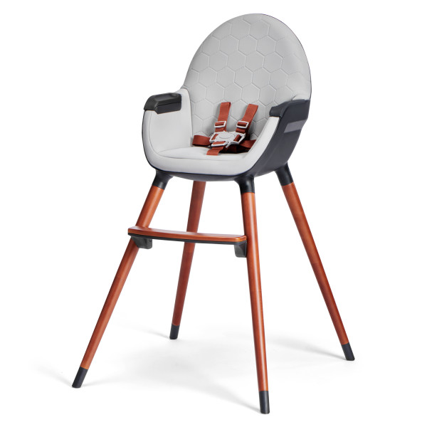 Стульчик для кормления 2 в 1 Kinderkraft Finix Grey.