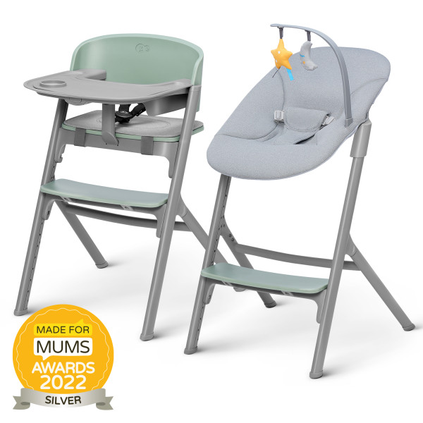 Стульчик для кормления с шезлонгом Kinderkraft Livy Calmee Olive Green (KHLICA00GRE0000)