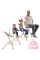 Стульчик для кормления с шезлонгом Kinderkraft Igee Calmee Cloudy Grey (KHIGCA00GRY0000)