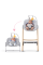 Стульчик для кормления с шезлонгом Kinderkraft Igee Calmee Cloudy Grey (KHIGCA00GRY0000)