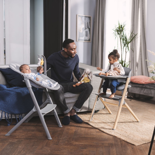 Стульчик для кормления Kinderkraft Igee Cloudy Grey (KHIGEE00GRY0000)