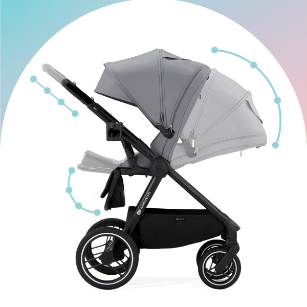Универсальная коляска 2 в 1 Kinderkraft Nea Deep Grey (KSNEA000DGR2000)