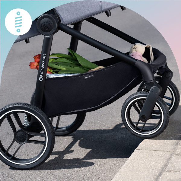 Универсальная коляска 2 в 1 Kinderkraft Nea Deep Grey (KSNEA000DGR2000)