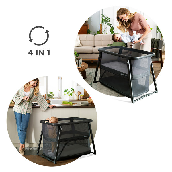 Кровать-манеж 4 в 1 Kinderkraft Sofi Plus Grey (KLSOFIPLGRY0000)