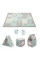 Килимок-пазл Kinderkraft Luno Shapes Mint, 30 элементов (KPLUSH00MIN0000)