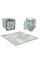 Килимок-пазл Kinderkraft Luno Shapes Mint, 30 элементов (KPLUSH00MIN0000)