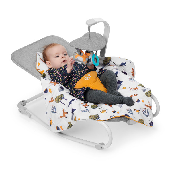 Шезлонг-качалка Kinderkraft Felio 2 Peony Rose (KBFELI20PNK0000)