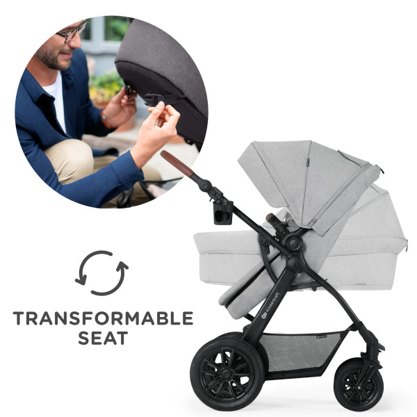 Универсальная коляска 3 в 1 Kinderkraft CT Dark Gray