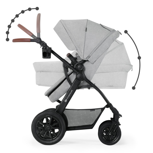 Универсальная коляска 3 в 1 Kinderkraft CT Dark Gray