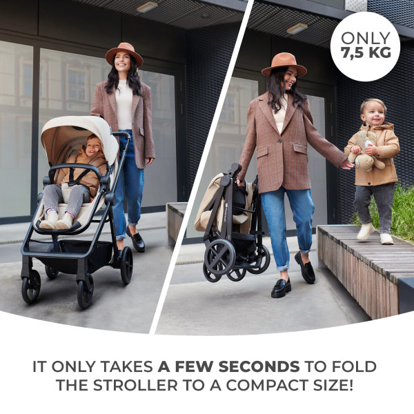 Универсальная коляска 3 в 1 Kinderkraft Newly Moonlight Grey (KSNEWL00GRY3000)